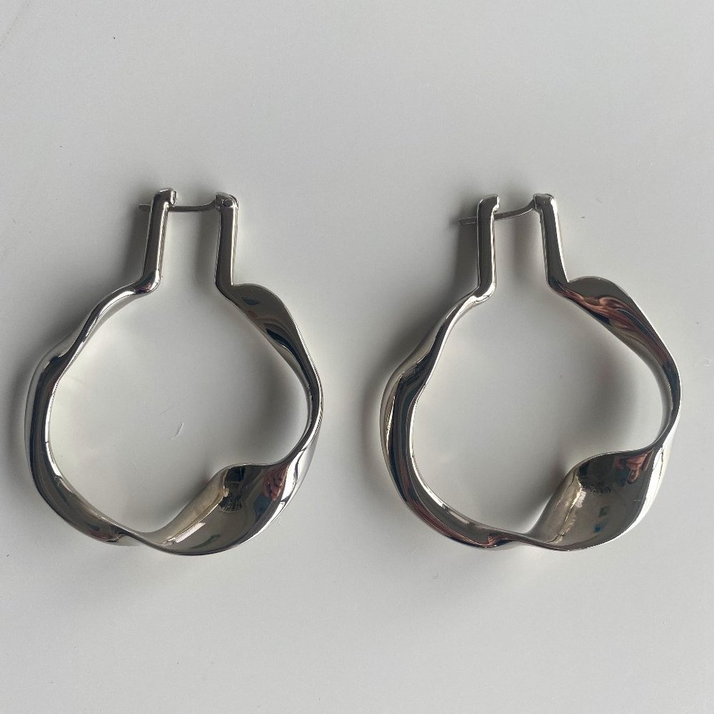 Aeyde CORALIA Palladium Earrings- Never Worn